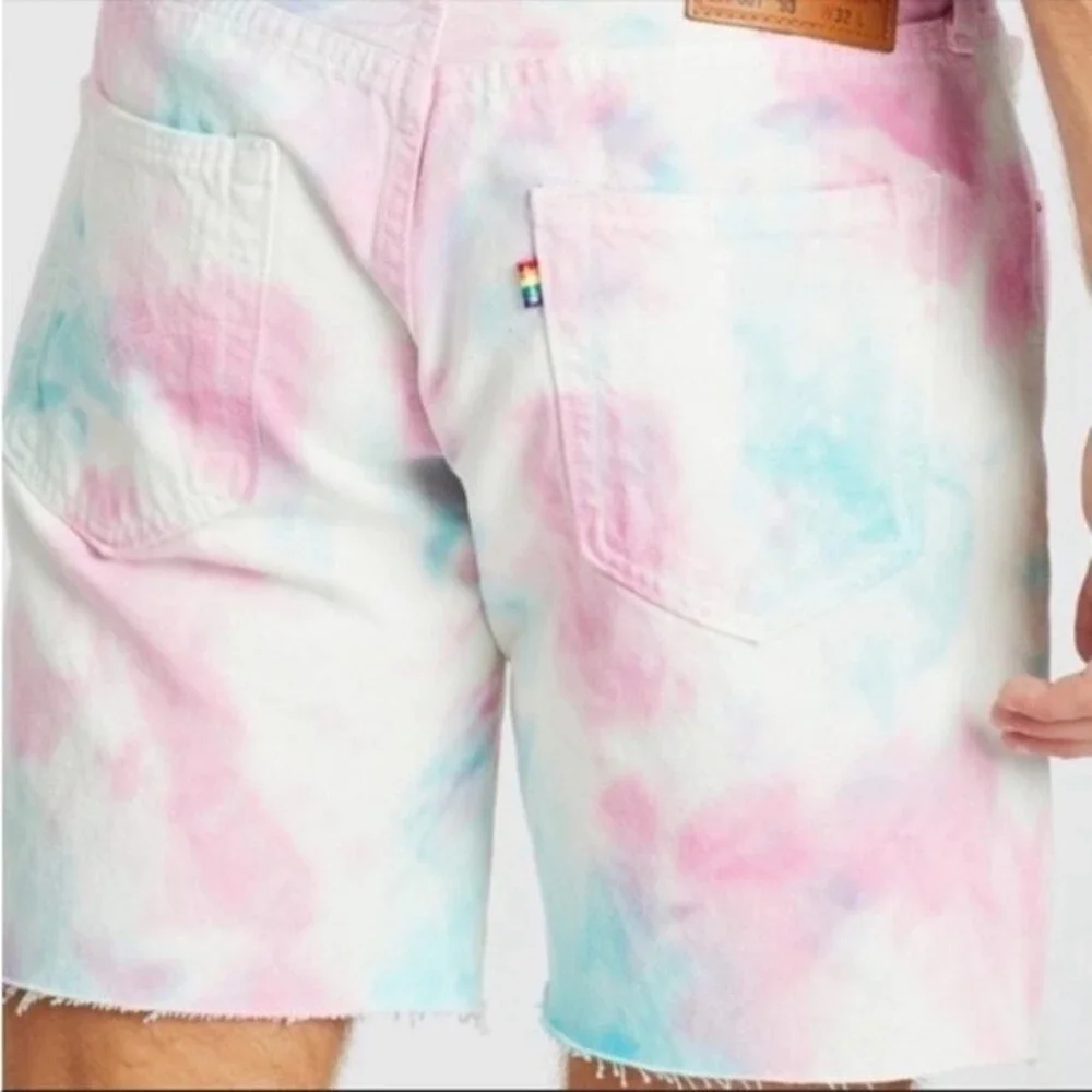 Levi's Pride 501 1993 cut-off tie-dye shorts, Size 29 W